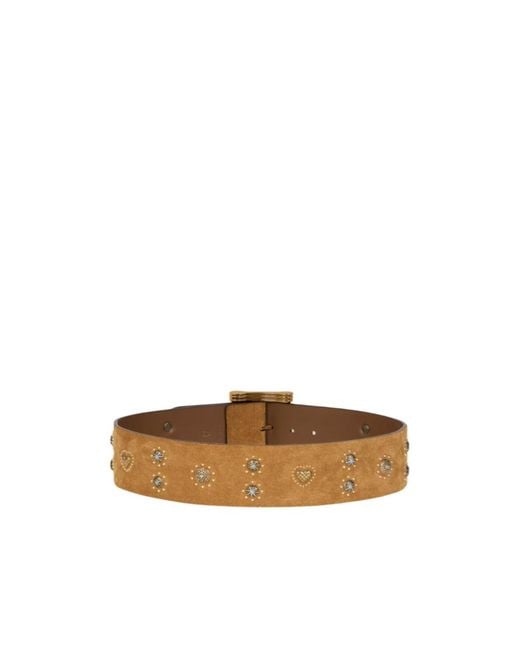 Etro Brown Studded Belt