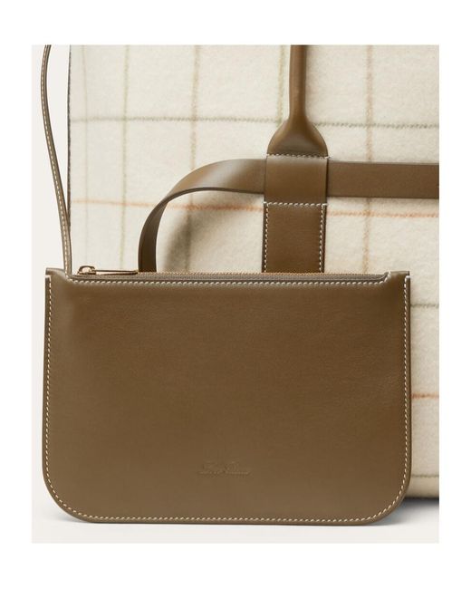 Loro Piana Natural Ghiera Shopper Large Handbag