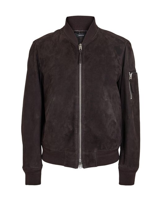 Tom Ford Black Baseball-Collar Bomber Jacket for men