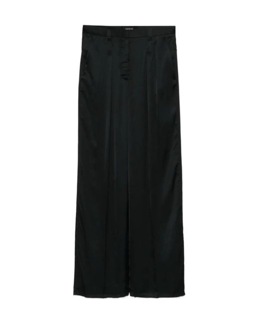 Barbara Bui Black Wide-Leg Trousers