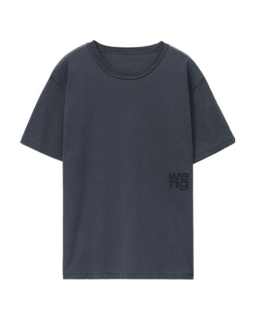 Alexander Wang Blue T By Crewneck Short-Sleeved T-Shirt