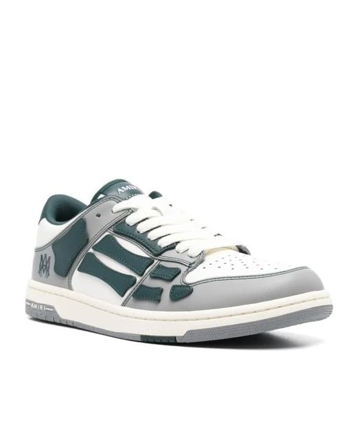 Amiri White Varsity Skel Top Low Sneakers for men