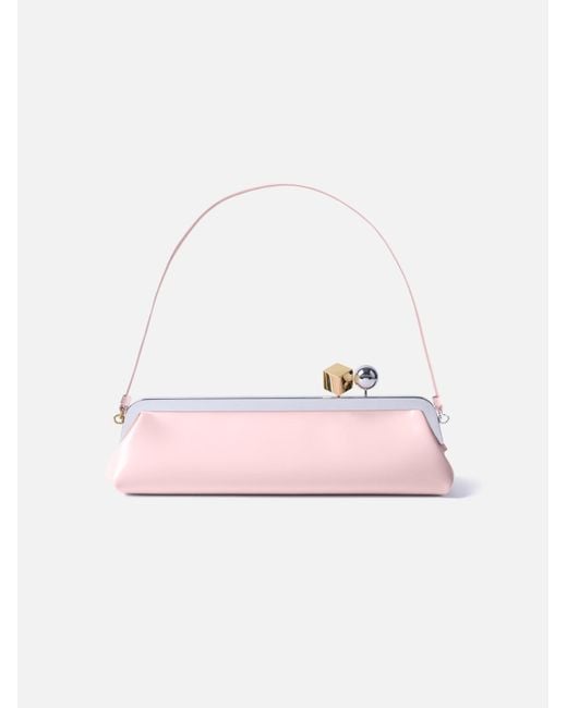 Jacquemus Pink The Salon Long Clutch Bag