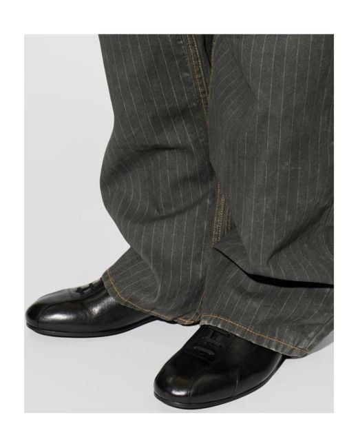 Jil Sander Black Minimal Lace-Up Shoes for men