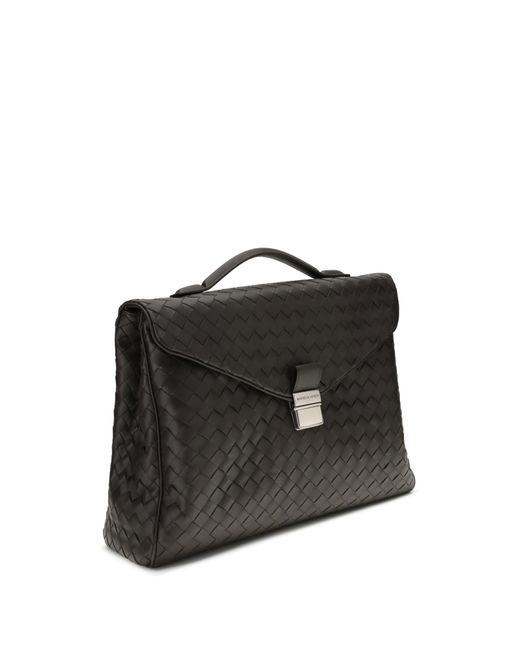 Bottega Veneta Black Archivist Briefcase for men