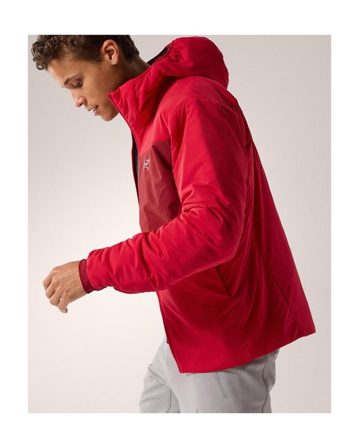 Arc'teryx Red Hooded Casual Jacket for men