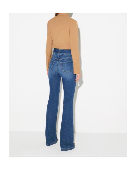 Elisabetta Franchi Blue Flared Jeans