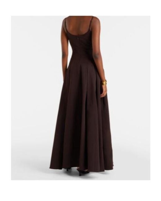Staud Black Joy Cotton-Blend Gown