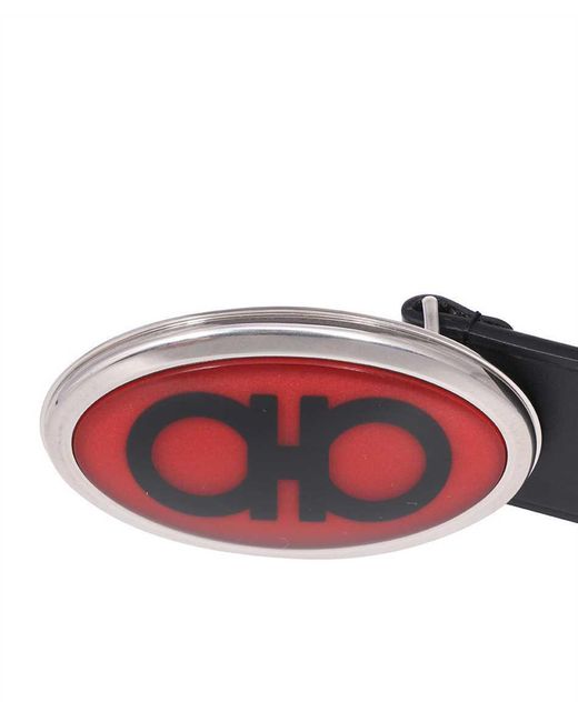 Ferragamo Blue Logo Belt for men