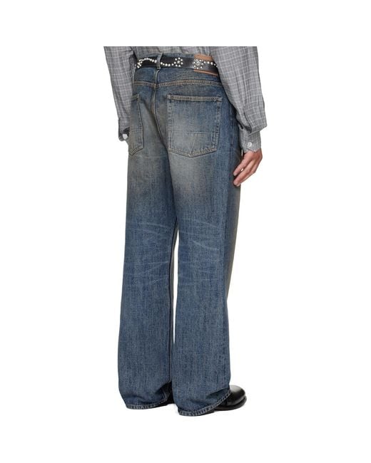 Our Legacy Gray Third Cut Straight Jeans for men