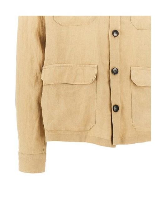 Herno Natural Field Button-Up Overshirt for men