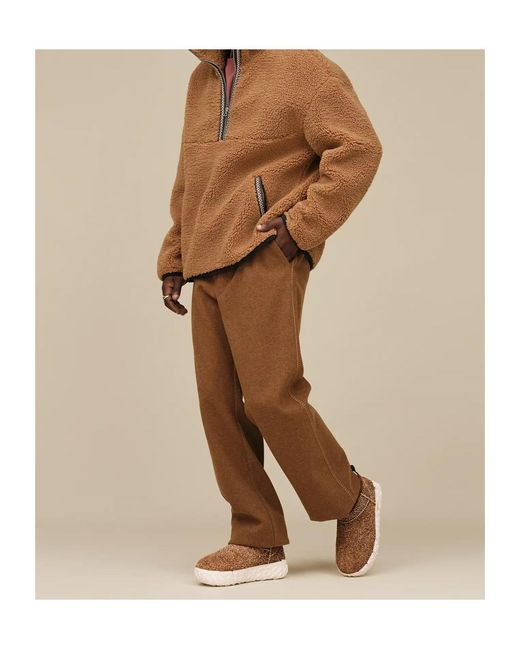 Ugg Brown Classic Ultra Mini Suede Textured Boots for men