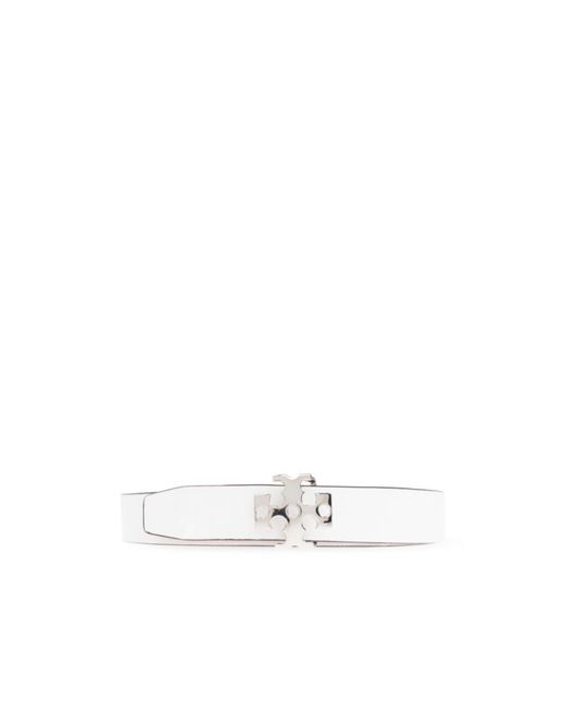 Tory Burch White Leather Belt