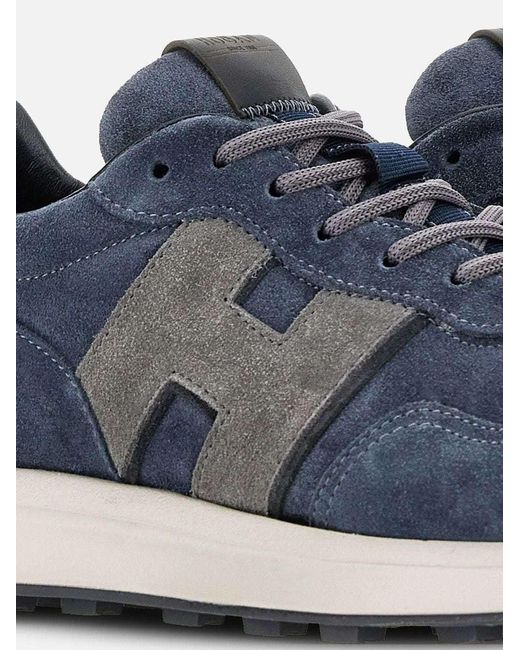 Hogan Blue H601 Lace-Up Sneakers for men
