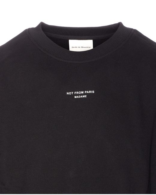 Drole de Monsieur Blue Drôle De Monsieur Le Slogan Classique Sweatshirt for men