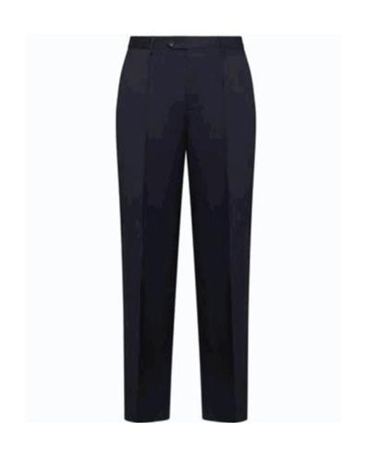 Etro Blue Straight-Leg Tailored Trousers for men