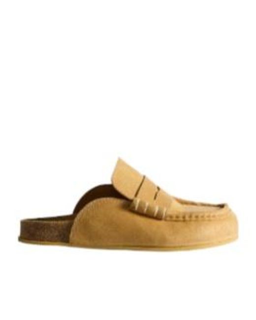J.W. Anderson Brown Stitch Loafer Mules