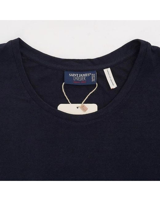 Saint James Blue Short-Sleeved T-Shirt