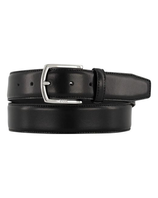Boss Black Branded-Buckle Belt for men