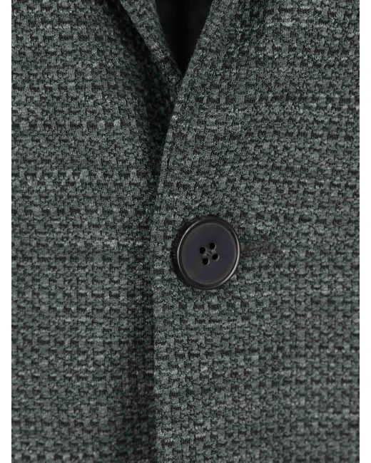 Harris Wharf London Green Long-Sleeved Suit Jacket for men