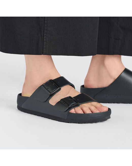 Birkenstock Blue Arizona Eva Double-Buckle Slides for men