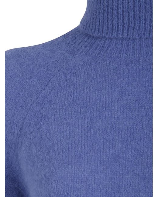 Baserange Blue Turtleneck Sweater