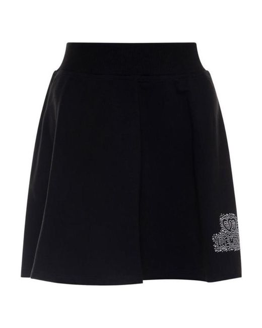 Moschino Black Logo Detail Skirt