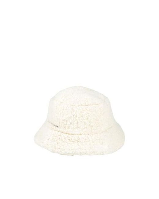 Isabel Marant White Simple Solid-Color Bucket Hat