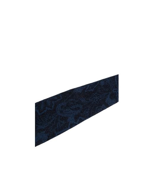 Etro Blue Pointed Tie for men