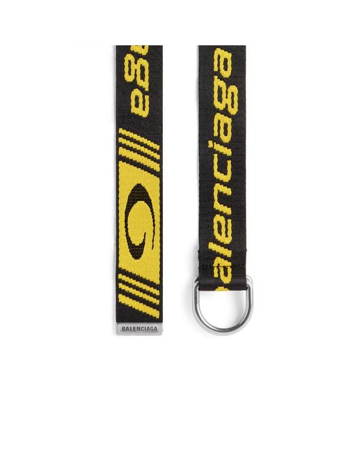 Balenciaga White Logo Detailed Belt for men
