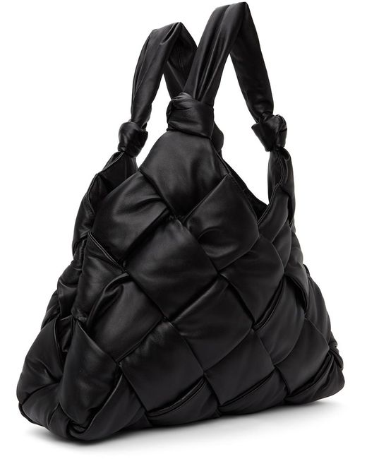 Bottega Veneta Black Padded Intrecciato Tote Bag