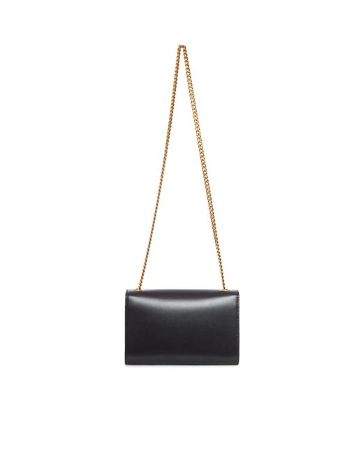 Saint Laurent White Kate Logo Plaque Shoulder Bag
