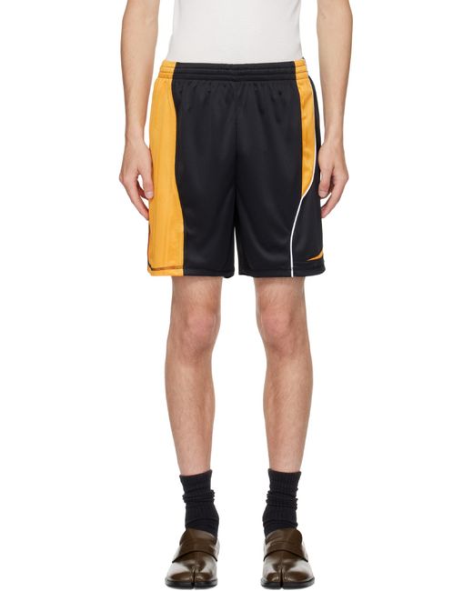 Martine Rose Black Elasticated Waistband Shorts for men