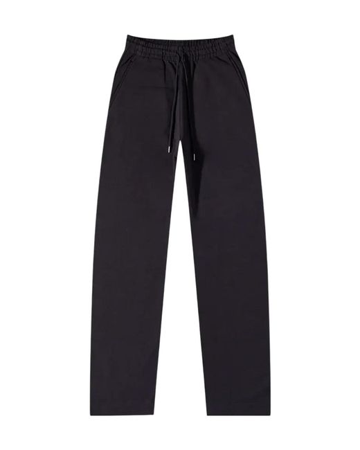 Dries Van Noten Blue Drawstring Casual Pants for men