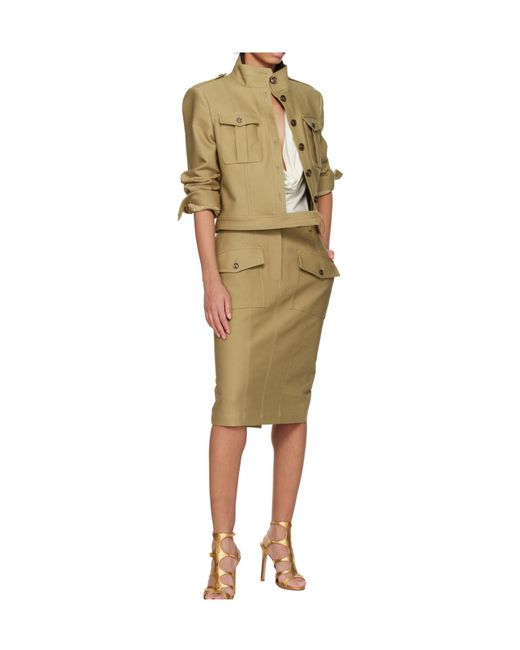 Tom Ford Natural Cropped Jacket