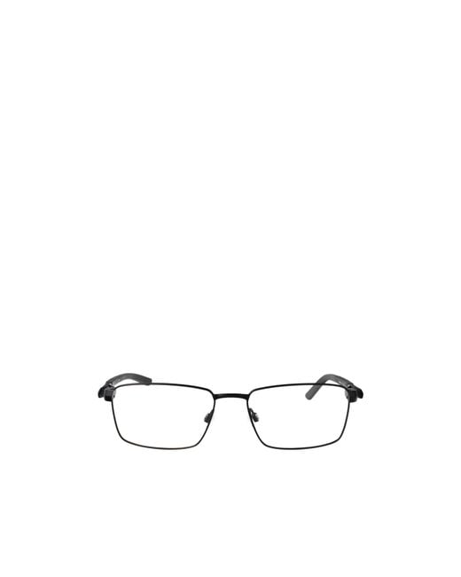 Nike White Geometric Frame Sunglasses for men