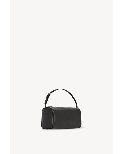 The Row Black Zip-Up Leather Tote Bag