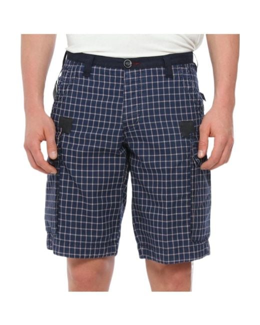 Armani Jeans Blue Logo Logo Shorts for men