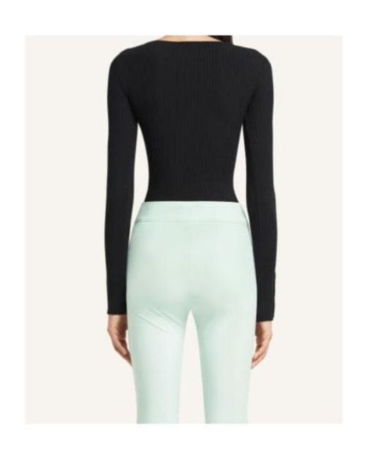 Courreges Black Courrèges Long-Sleeved Square-Neck Jumper