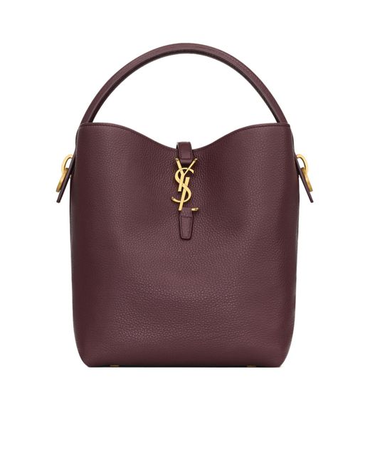 Saint Laurent Purple Le 37 Supple Bucket Bag