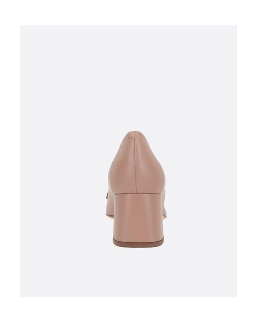 Tod's Pink Kate Block Heel Pumps