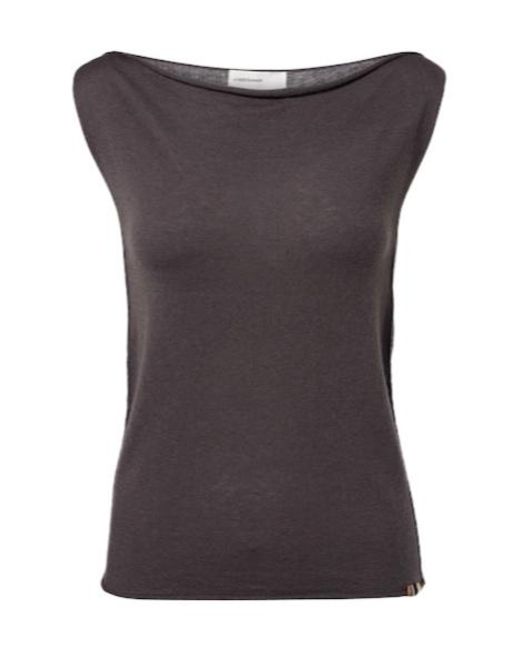 Extreme Cashmere Gray N469 Breeze Wool And Cashmere Top