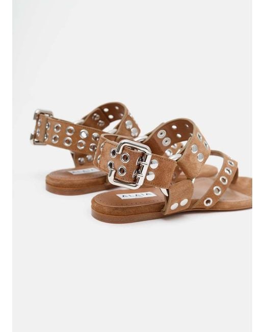 Alaïa Brown Flip Flops