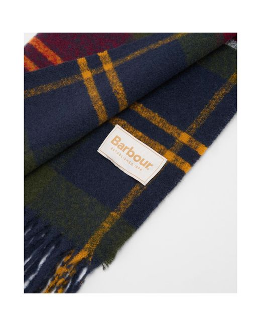 Barbour Red Plaid Scarf