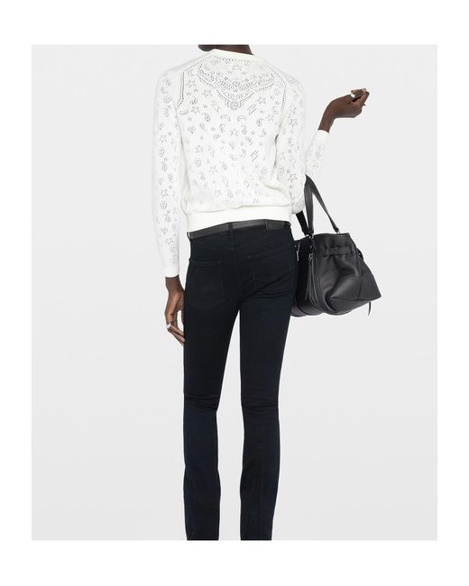 Zadig & Voltaire White Cardigan Manala