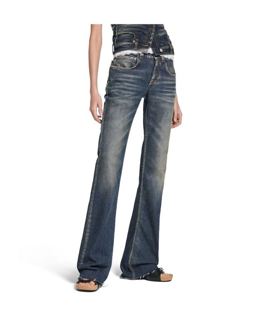 Balenciaga Blue Slim Fit Bootcut Pants