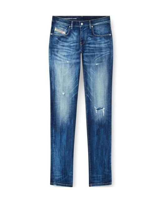 DIESEL Blue 2019 D-Strukt Jeans for men