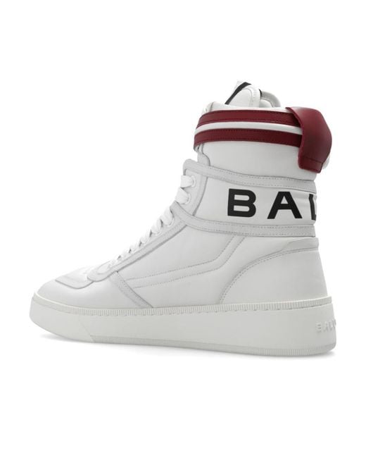 Bally White Round Head High Upper Board Shoes for men