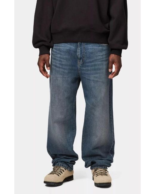 Carhartt Blue Aaron Wide-Leg Jeans for men