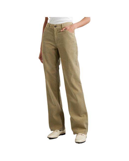 Fortela Natural Corduroy Straight-Leg Pants